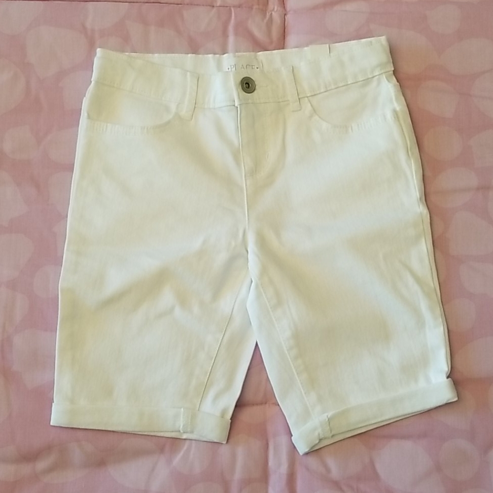 NWT Children's Place Girls White "Skimmer" Shorts